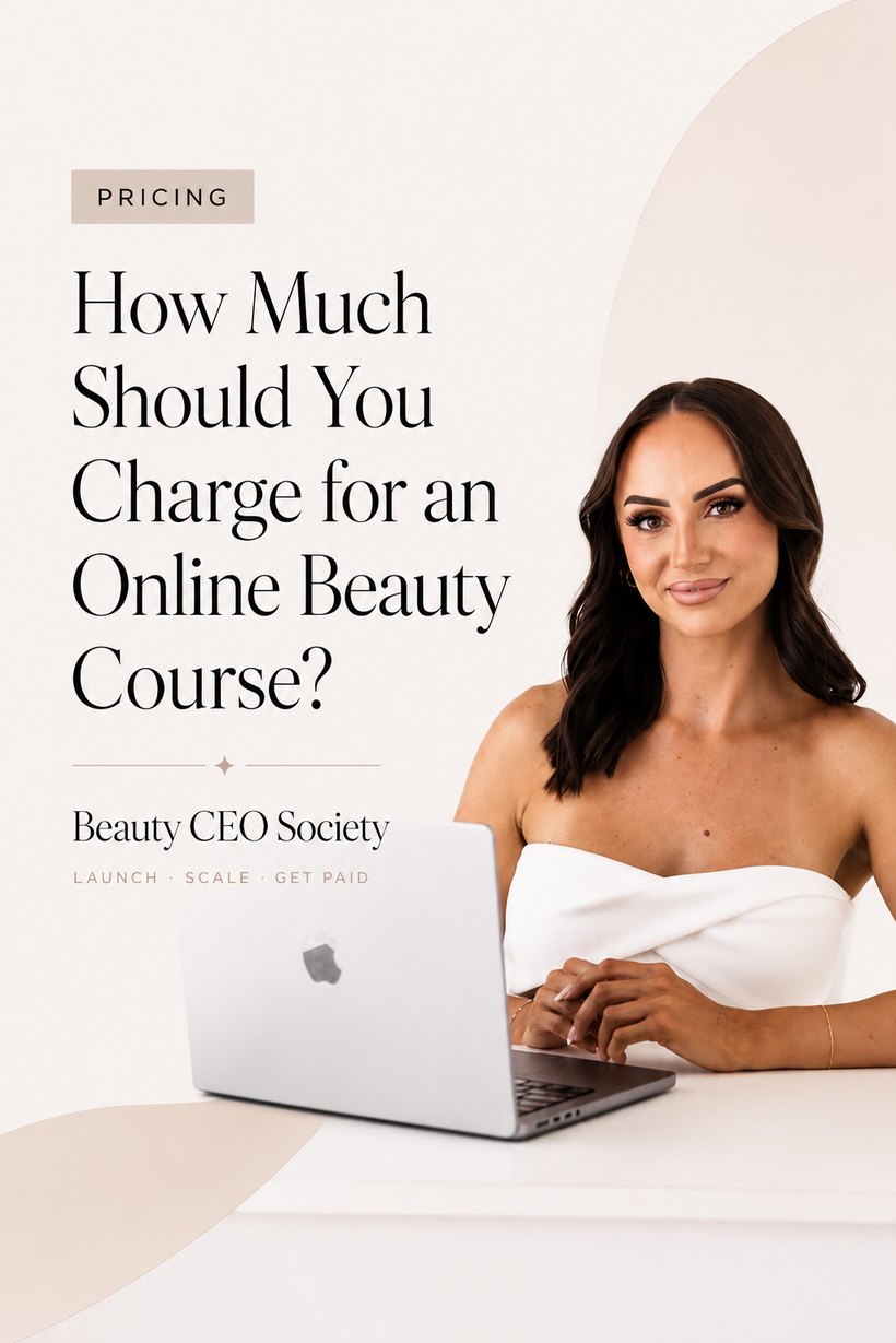 How much to charge for an online beauty course