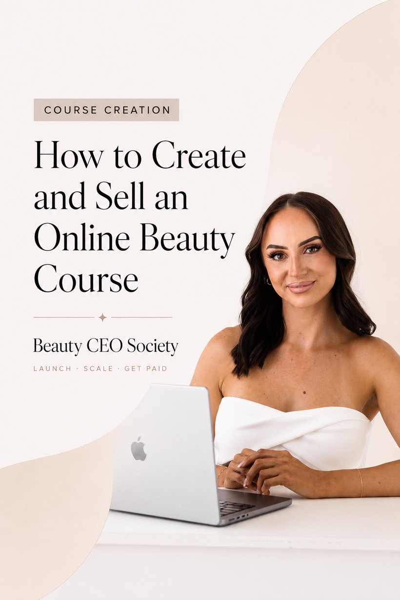 How to create and sell an online beauty course